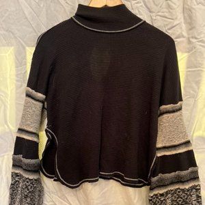 Free People Mock Turtle Neck Croped Sweater